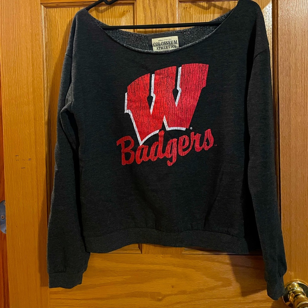 Badgers off shoulder shirt - Picture 1 of 1